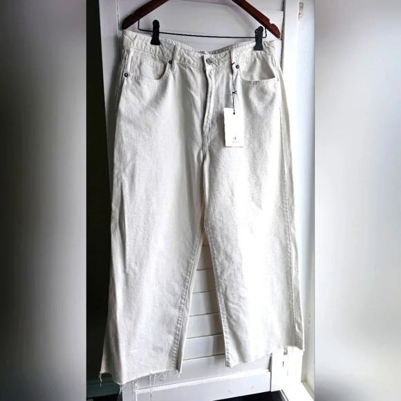 Hidden Off White Nori Wide Leg Denim Jeans Size  31 waist 17" - Picture 1 of 6